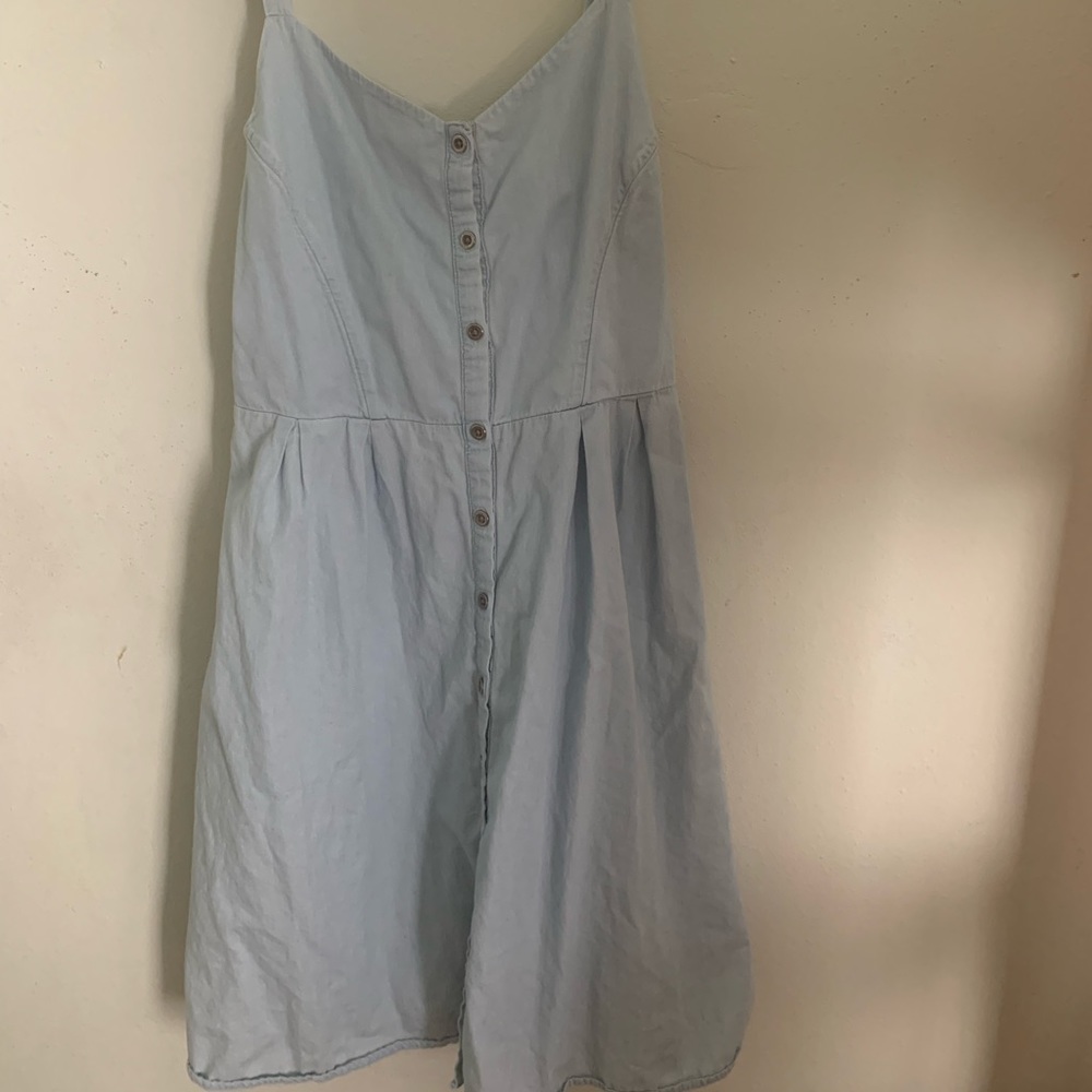 spring summer light blue sundress